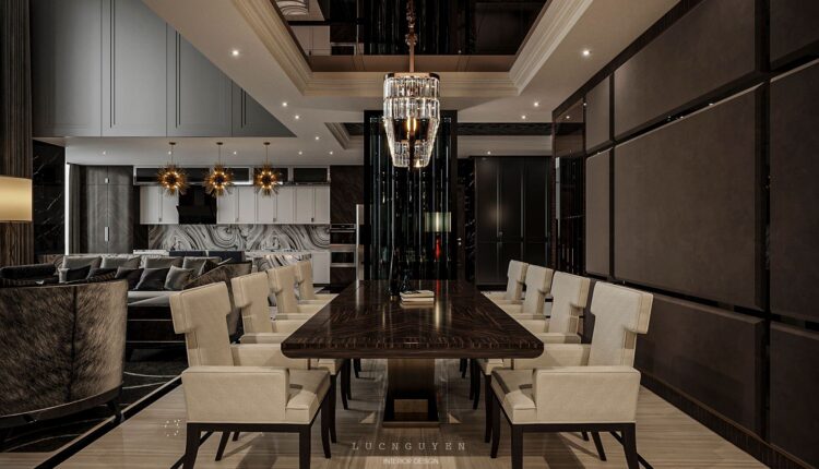 9669. Download Free 3D Interior Living Room – Kitchen By Nguyen Luc