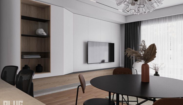 9722. 3D Interior Living Room- Kitchen Model Download by Huy Pham