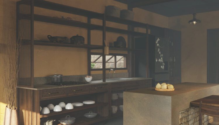 9727. Free 3D Kitchen Interior Model Download by Thang Le