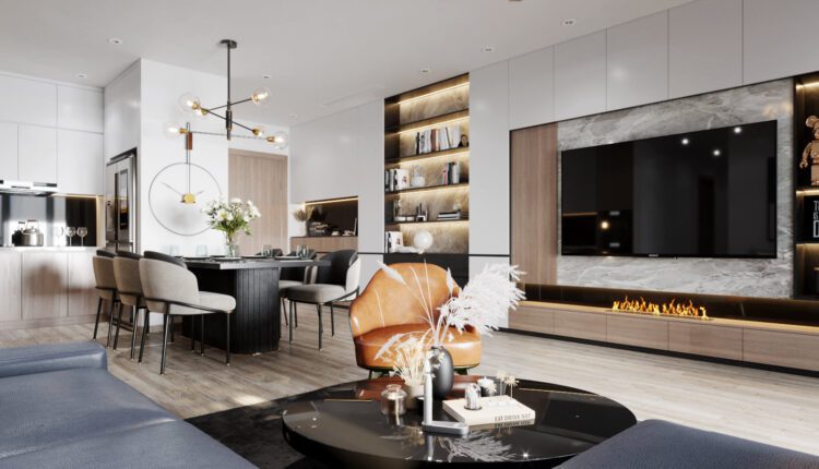 9731. 3D Apartment Interior Model Download by Tran Long