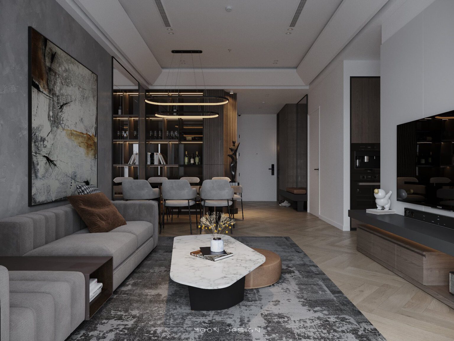 9769. 3D Apartmet Interior Model Download by Dat Hip