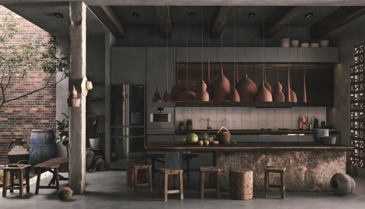 9937. Free 3D Kitchen Interior Model Download by Qui Thanh Truong