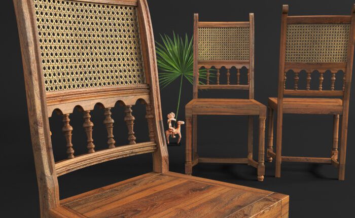 Download Free 3D Rattan Chair 2 Model By Nguyen Minh Khoa