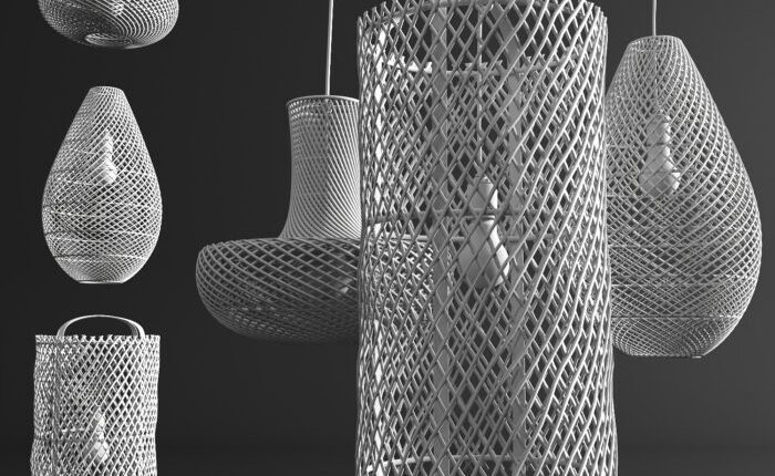 Download Free 3D Rattan Lamp 1 Model By Nguyen Minh Khoa