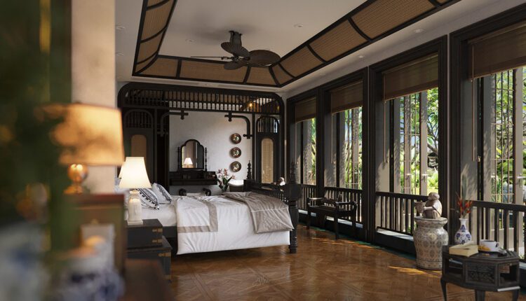10229. Free 3D Retreat Interior with Indochine style Model Download by Sinh Nguyen