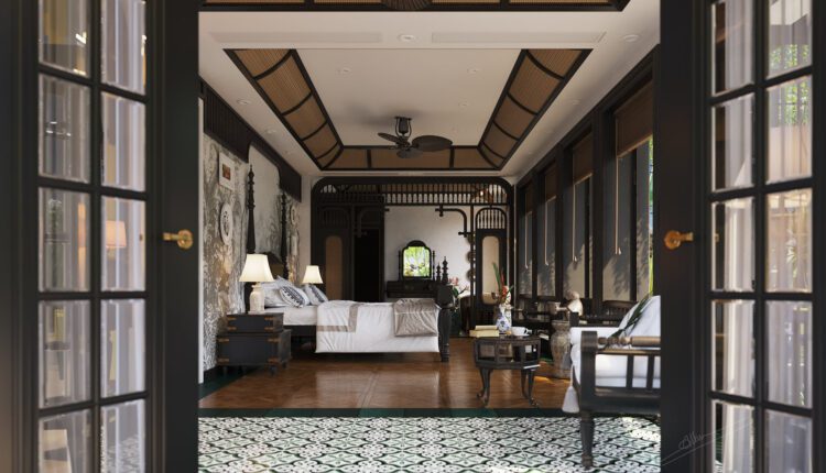 10229. Free 3D Retreat Interior with Indochine style Model Download by Sinh Nguyen