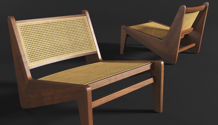 Download Free 3D Jeanneret Kangaroo Chair Model By Nguyen Minh Khoa