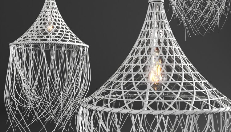 Download Free 3D Rattan Lamp 3 Model By Nguyen Minh Khoa 2