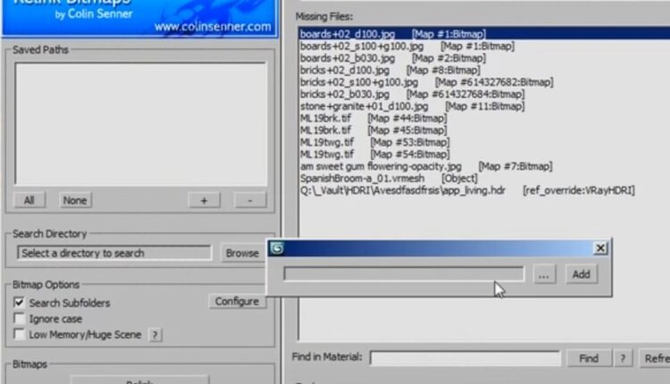 Relink Bitmaps From Colinsenner