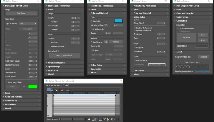 Script For 3dsmax Spline-Fibers by Bodyulcg 2
