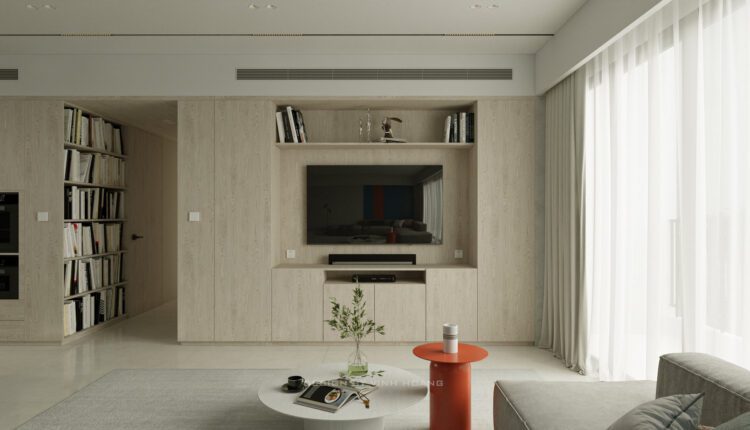 10237. Free 3D Living Room – Kitchen Interior Model Download by Vinh Hoang
