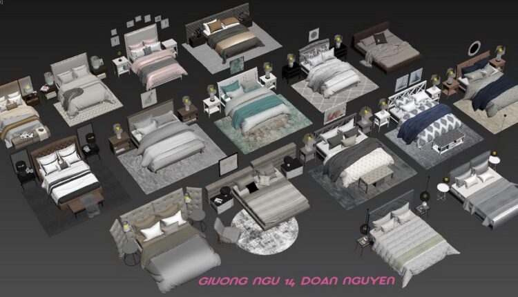 10261. Download Free Bed Model by Doan Nguyen