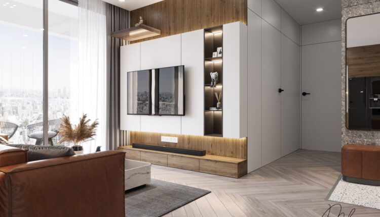 10384. 3D Living Room – Kitchen Model Download By Pham Manh Long