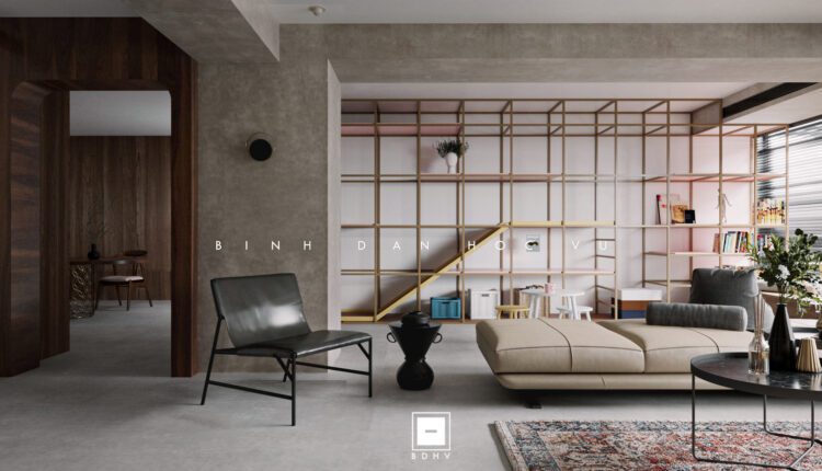 10549. Free 3D Living Room Interior Model Download by An Ngoc