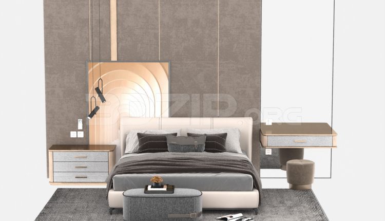 10582. Download Free Bed Model By Tran Tien Viet