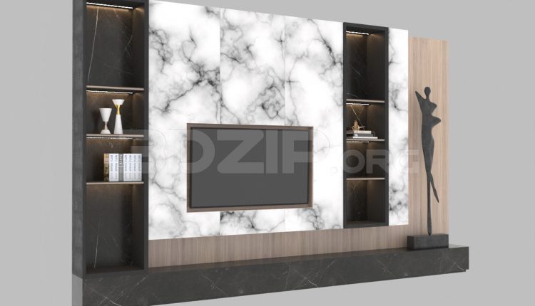 10587. Download Free Wall TV Model By Tran Tien Viet
