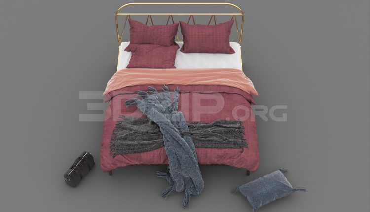 10634.-Free-3D-Bed-Model-Download