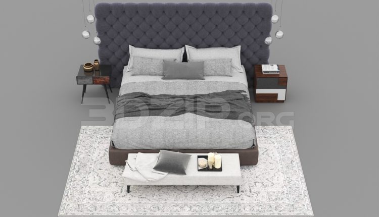10689. Download Free Bed Model By Kha Vi