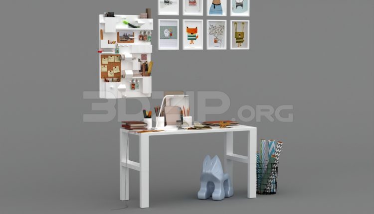 10696. Download Free Desk Model By Se Arc