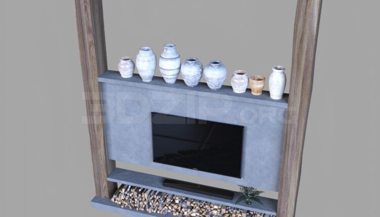 10778. Download Free TV Cabinet Model By Dat Nguyen