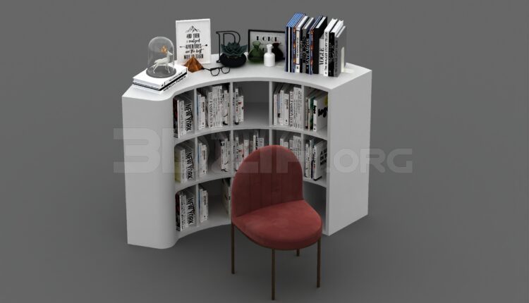 10798. Download Free Bookcase Model By Se Arc