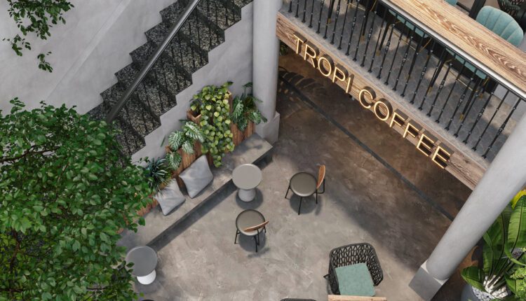 10828. 3D Coffee Room Interior Model Download By Vu Hung Thinh