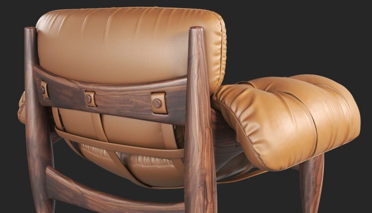 Download Free 3D Mole Lounge Armchair Model By Nguyen Minh Khoa
