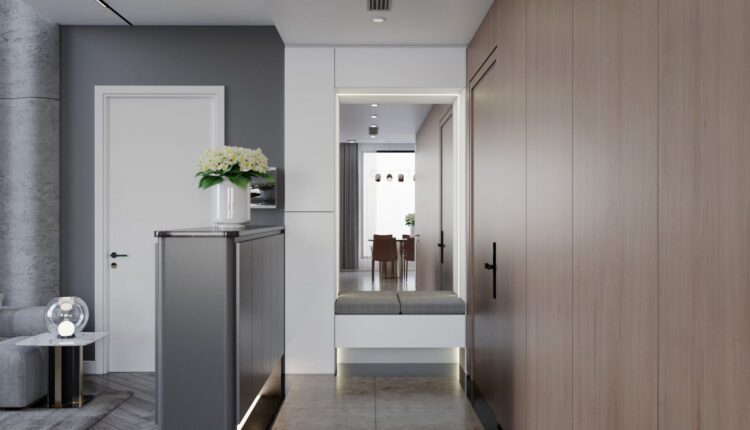 10911. 3D Living Room – Kitchen Interior Model Download By Truong