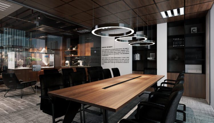 10936. 3D Model Office Room Interior File 3dsmax By Duong Bui