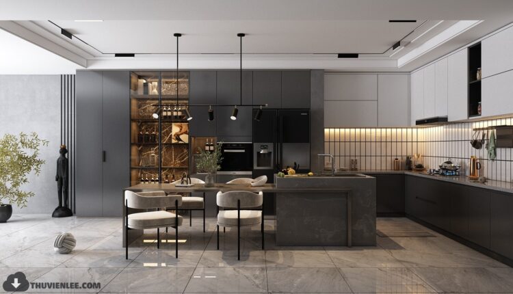 10953. Download Free 3D Kitchen Model By Huy Hieu Lee