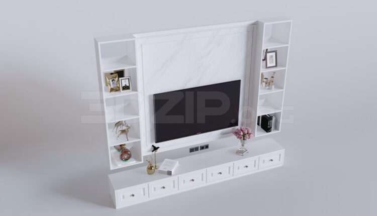 10957. Download Free TV Cabinet Model By Tuan An