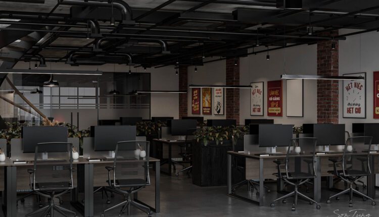 12020. 3D Office Room Inter Model Download by Son Tung