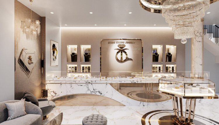 12096. Free 3D Diamond Store Interior Model Download By Vu Huy Hien