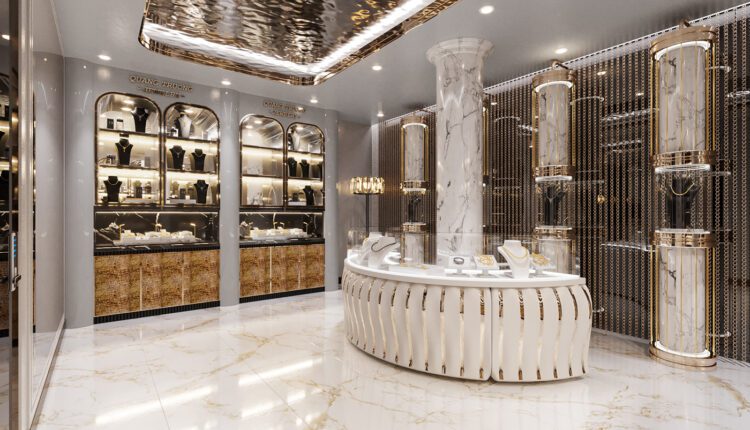 12096. Free 3D Diamond Store Interior Model Download By Vu Huy Hien