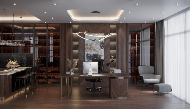 12219. 3D Office Room Interior Model Download By Dinh Anh
