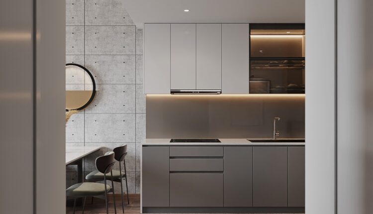 12269. 3D Living Room – Kitchen Interior Model Download By Nguyen Tuan Hai