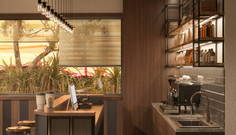 12378. 3D Coffee room Interior Model Download By Phuc La