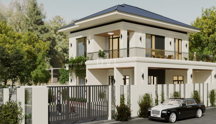 12380. Download Free 3D Villa Exterior Model by Vu Long