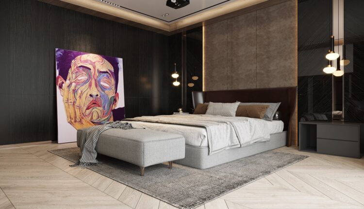 12387. Download Free 3D Bedroom Interior Model by Kim Cuc (1)