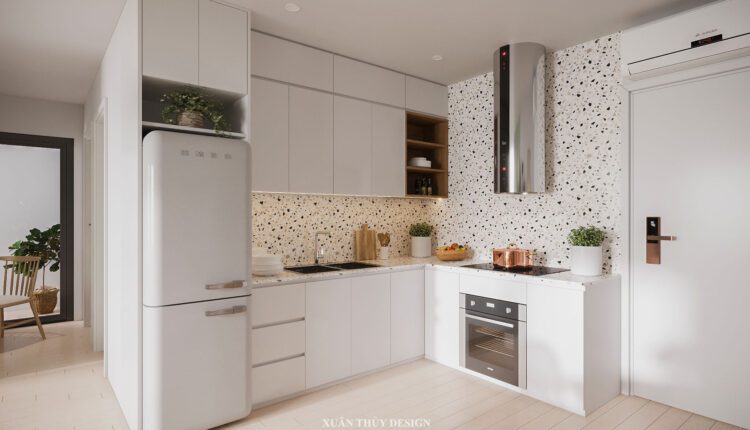 12406. 3D Living Room – Kitchen Interior Model Download By Phan Xuan Thuy