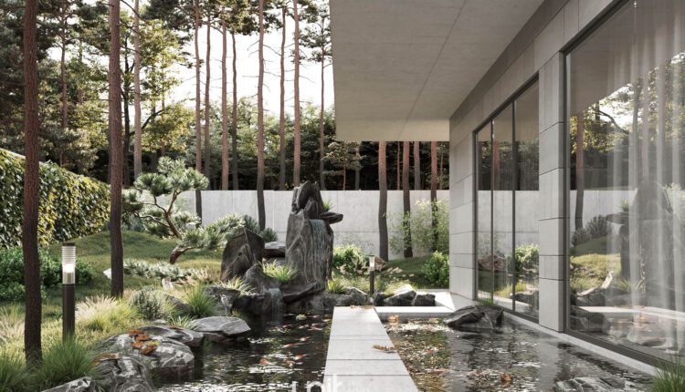 12413. 3D Villa Exterior Model Download By Tam An