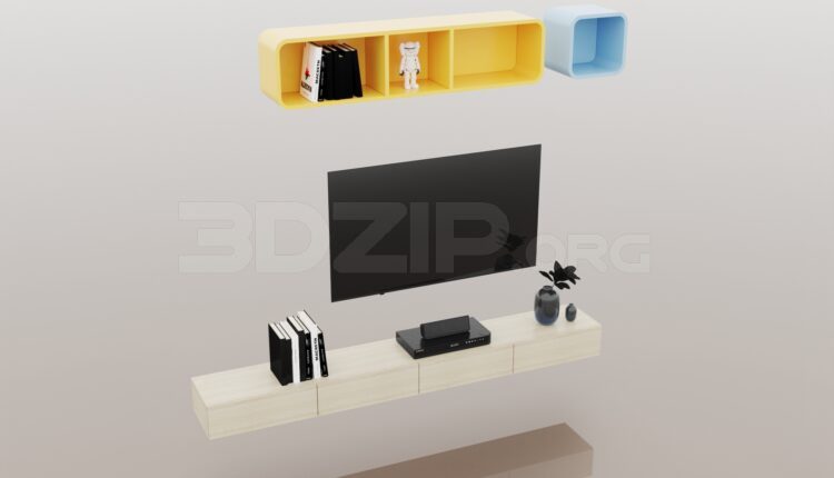 253. Download Free TV Cabinet Model By Nguyen Tuan Hai