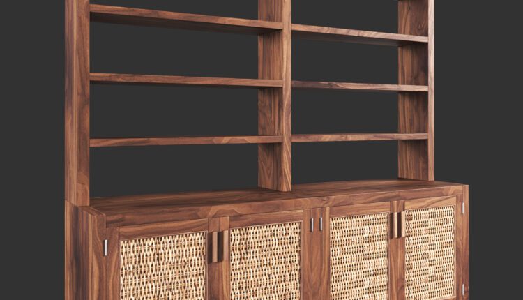 Download Free 3D Rattan Shelf Model By Nguyen Minh Khoa
