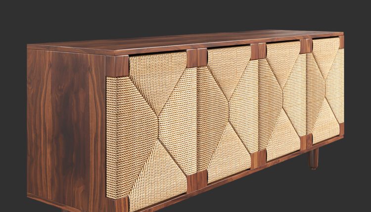 Download Free 3D The Sideboard Model By Nguyen Minh Khoa (1)