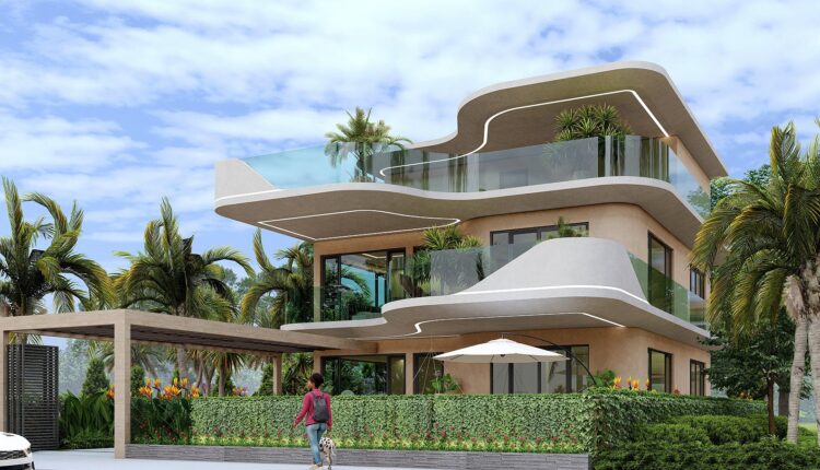 12518. Free 3D Villa Exterior Model Download by Hien Hoang