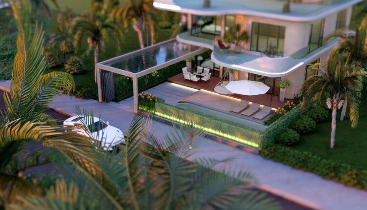 12518. Free 3D Villa Exterior Model Download by Hien Hoang