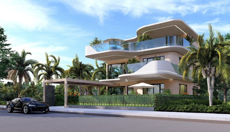 12518. Free 3D Villa Exterior Model Download by Hien Hoang