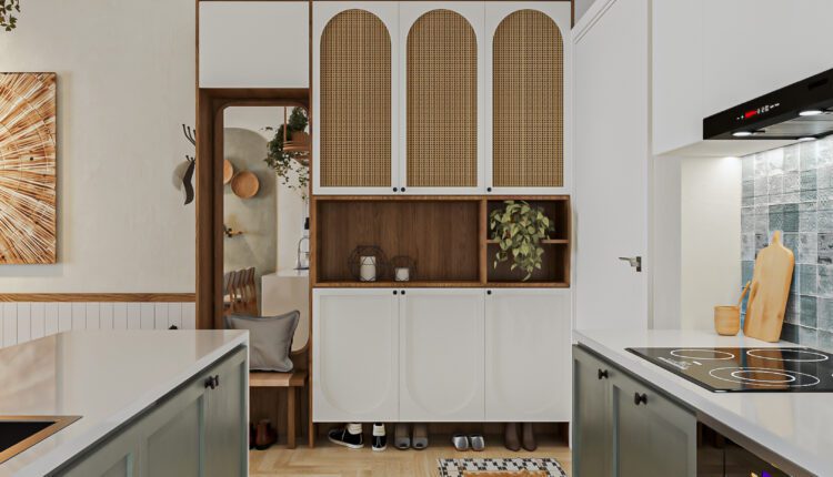 12537. Free 3D Living Room- Kitchen Interior Model Download by Xuyen Do