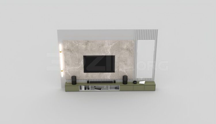 801. Download Free TV Cabinet Model By Long Dinh