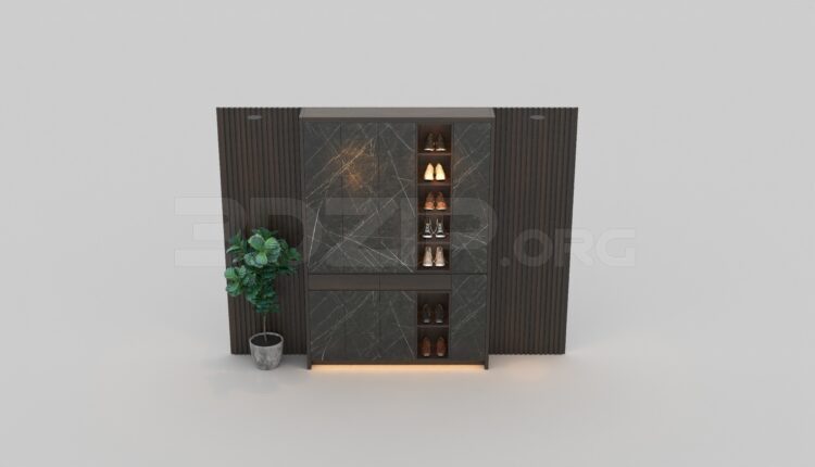 922. Download Free Shoe Cabinet Model By Kts Pham Diem